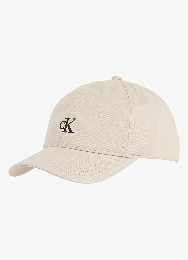 Calvin Klein - Pet met logoborduring - Beige