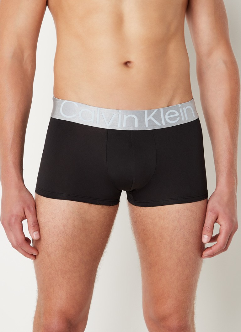 Calvin Klein - Reconsidered Steel boxershorts met logoband in 3-pack - Zwart