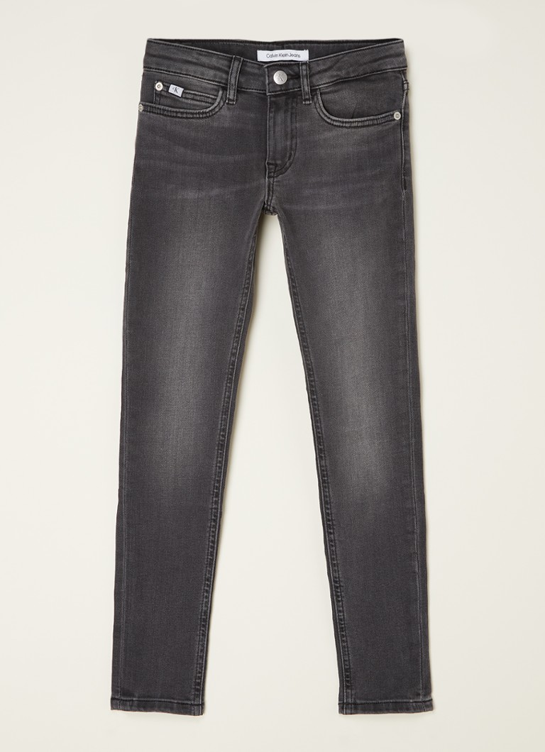 Calvin Klein - Skinny jeans met stretch - Antraciet