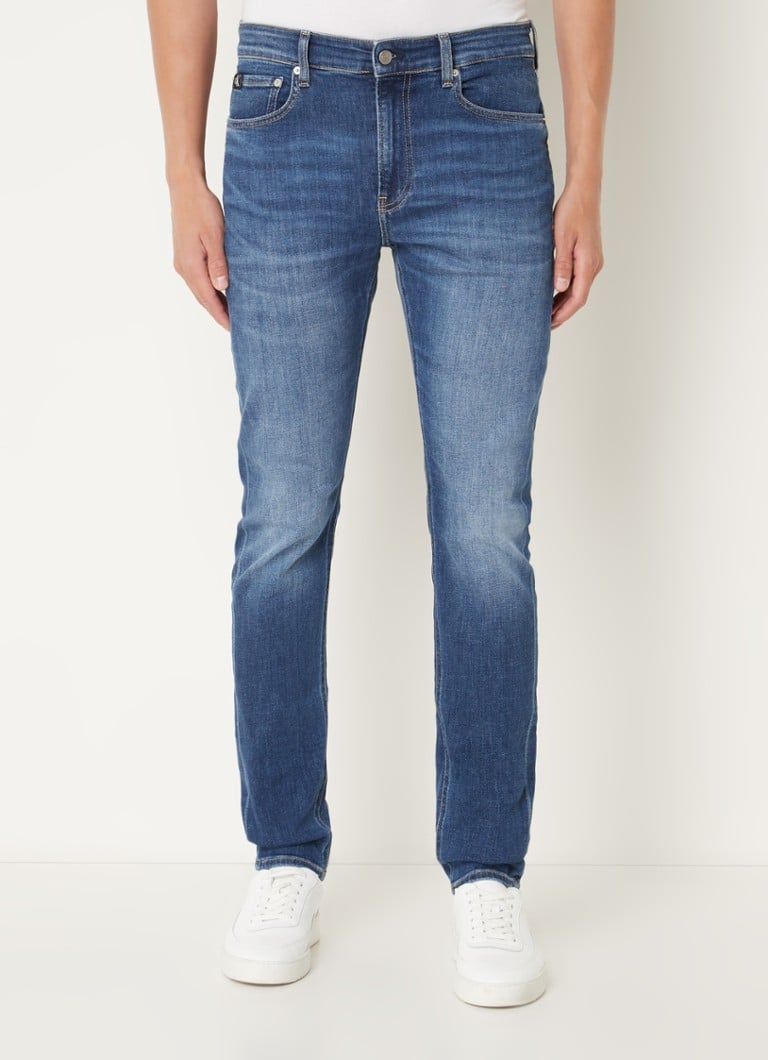 Calvin Klein Slim fit jeans met steekzakken • Indigo • de Bijenkorf
