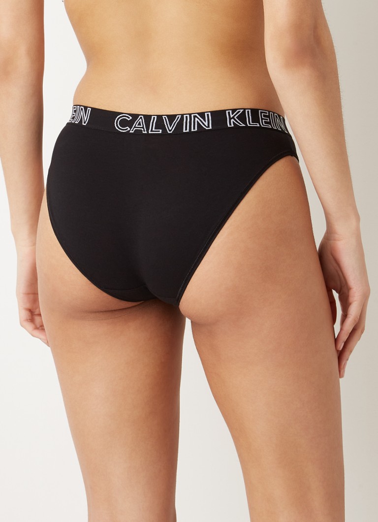 Calvin Klein String met logoband • Zwart • de Bijenkorf