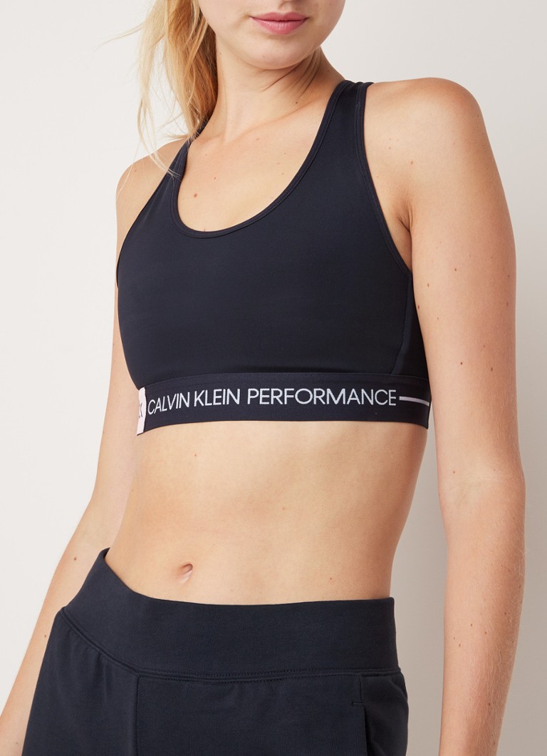 Calvin Klein Sport Bh Met Logoband En High Support