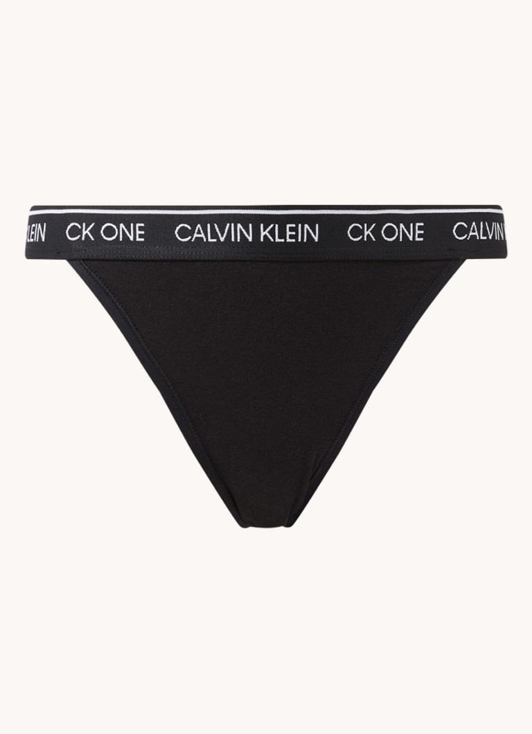 Pionier Ontmoedigen trui Calvin Klein Tanga met logoband • Zwart • de Bijenkorf