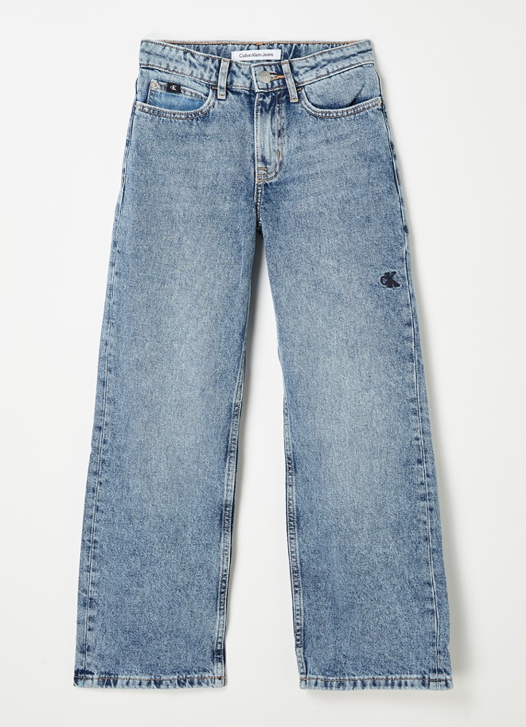 Calvin Klein - Wide fit jeans met medium wassing - Indigo