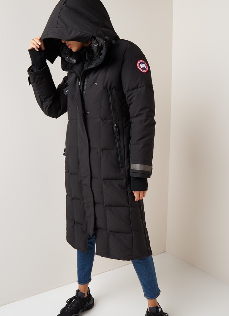 Canada Elmwood gewatteerde parka met capuchon en • Zwart de