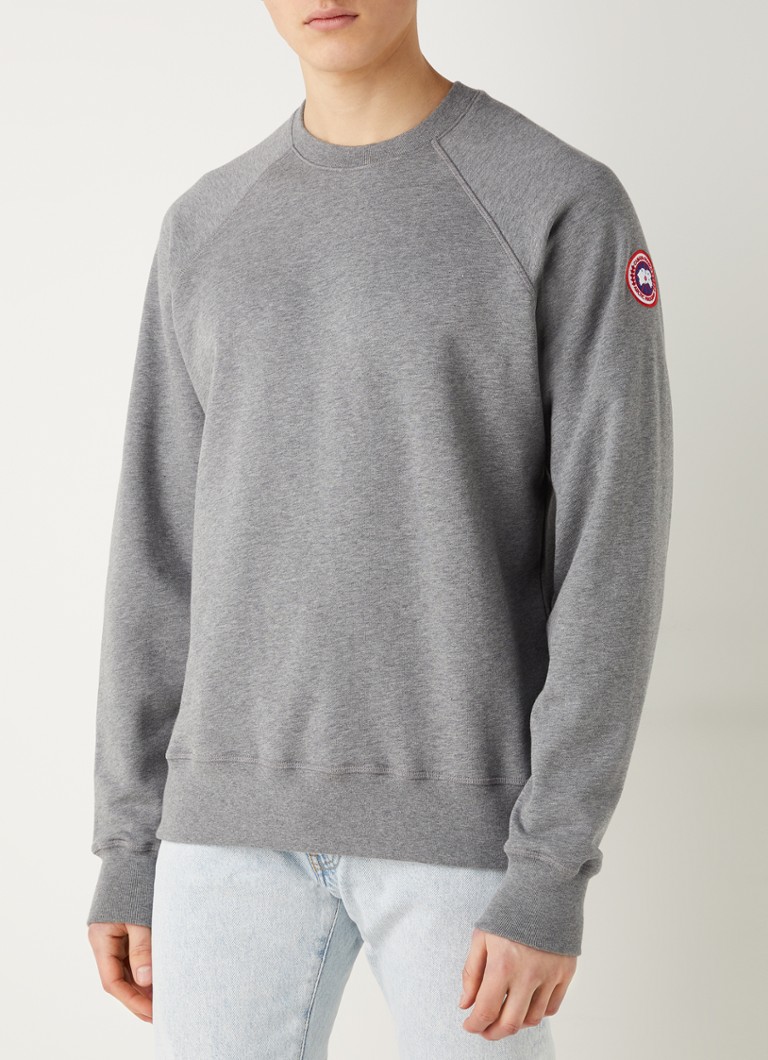 grijs Toelating Berri Canada Goose Huron sweater met logo • Lichtgrijs • de Bijenkorf