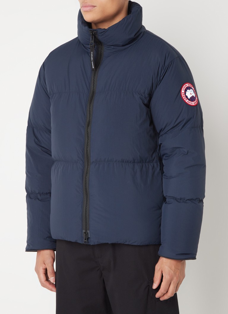 Canada Goose Lawrence puffer jack met donsvulling en logo • Blauw • de
