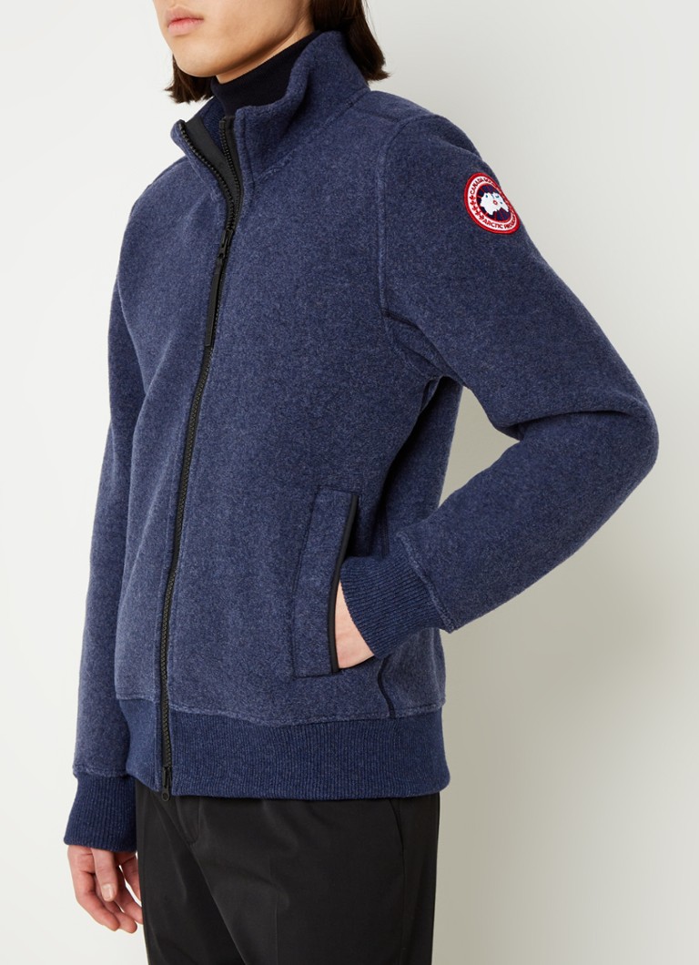 Canada Goose Lawson jack van fleece met steekzakken • Blauw • de Bijenkorf