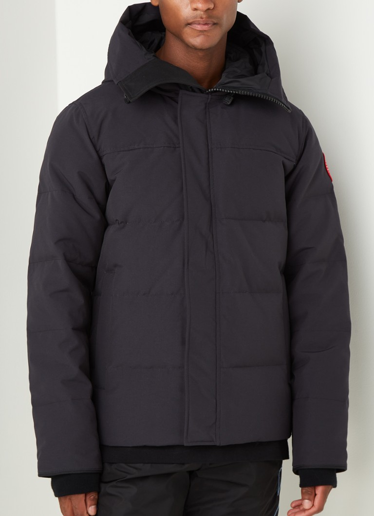 Canada Goose Macmillan gewatteerde jas met donsvulling en capuchon • Donkerblauw • de Bijenkorf
