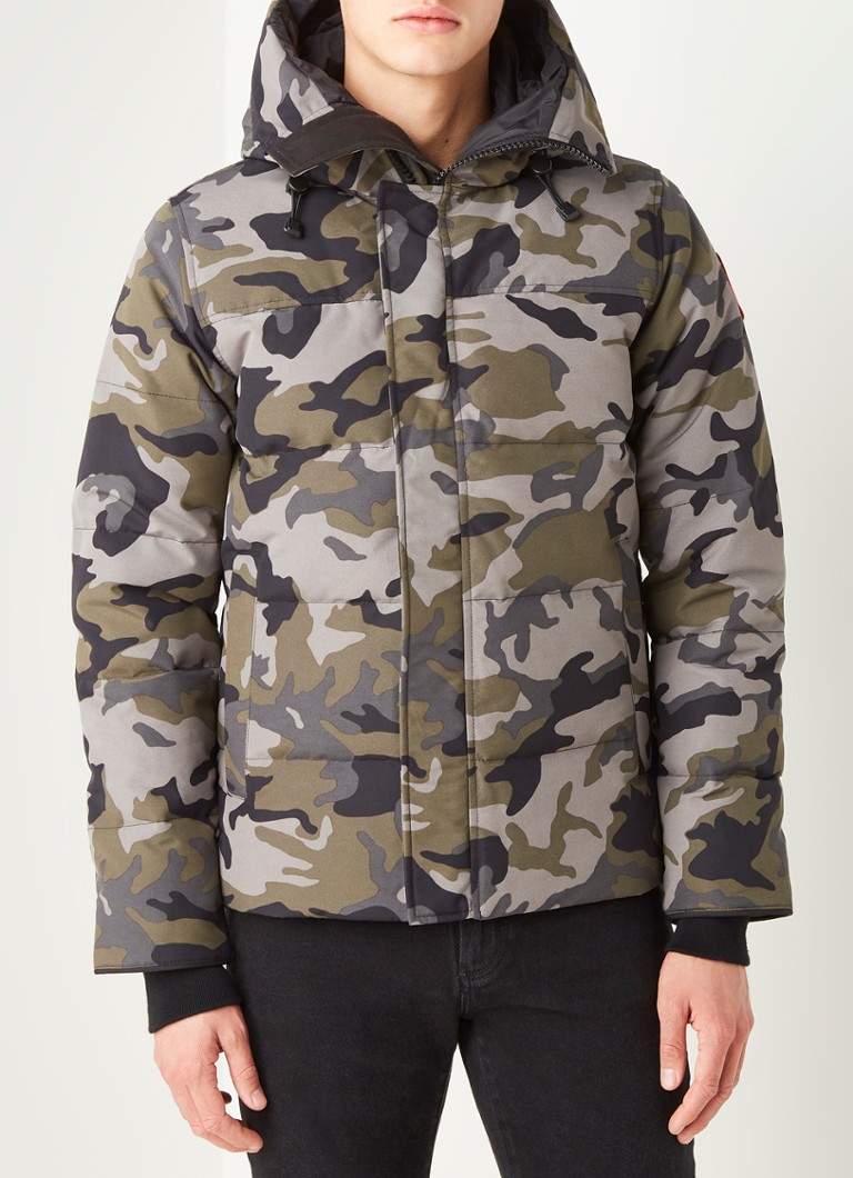 Canada Goose Macmillan gewatteerde jas met donsvulling en capuchon • Legergroen • de Bijenkorf
