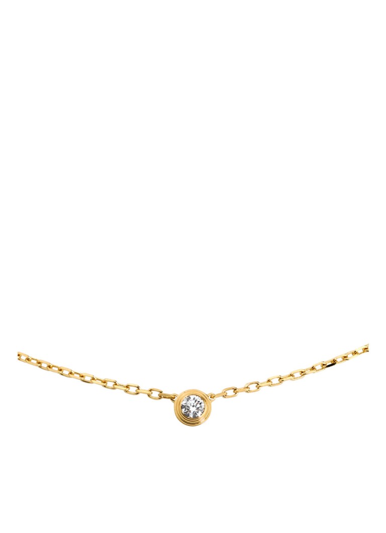 Cartier Diamants Legers Small Ketting Van 18k Geelgoud Met Diamant B7215800 Geelgoud De Bijenkorf