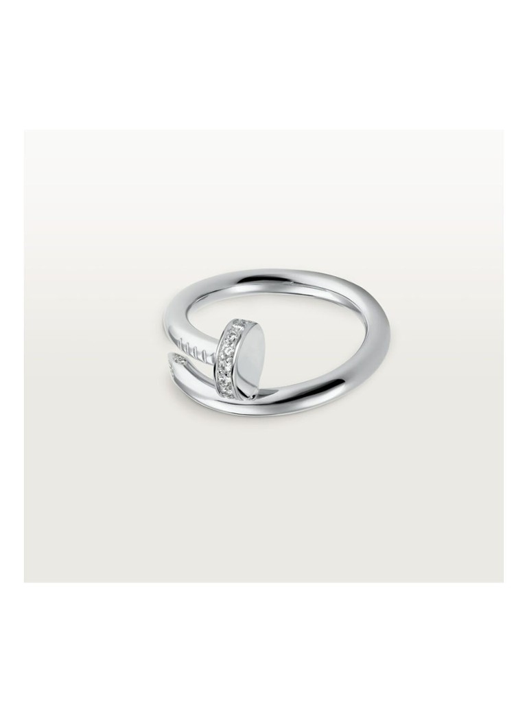 Cartier - Juste un Clou ring van 18 karaat witgoud met 22 diamanten CRB4092700 - Witgoud