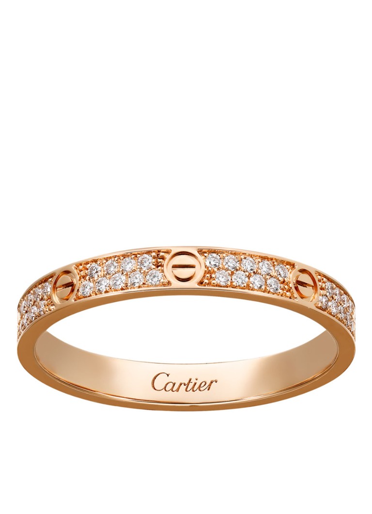 Cartier - Love ring van 18k roségoud met 72 diamanten CRB4218100 - Roségoud