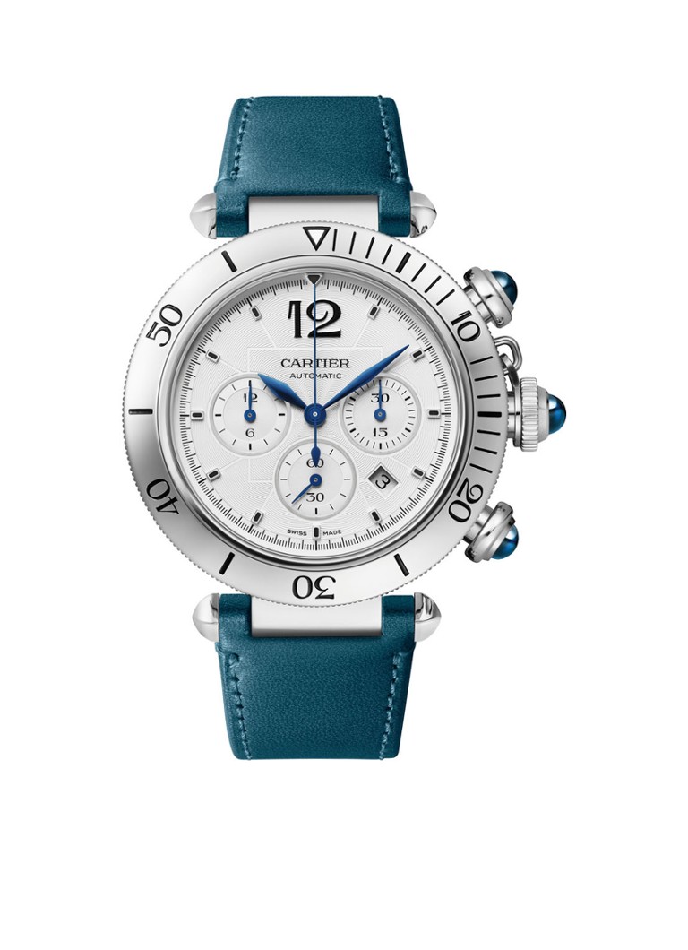 Cartier Pasha de Cartier horloge van staal, chronograaf CRWSPA0029