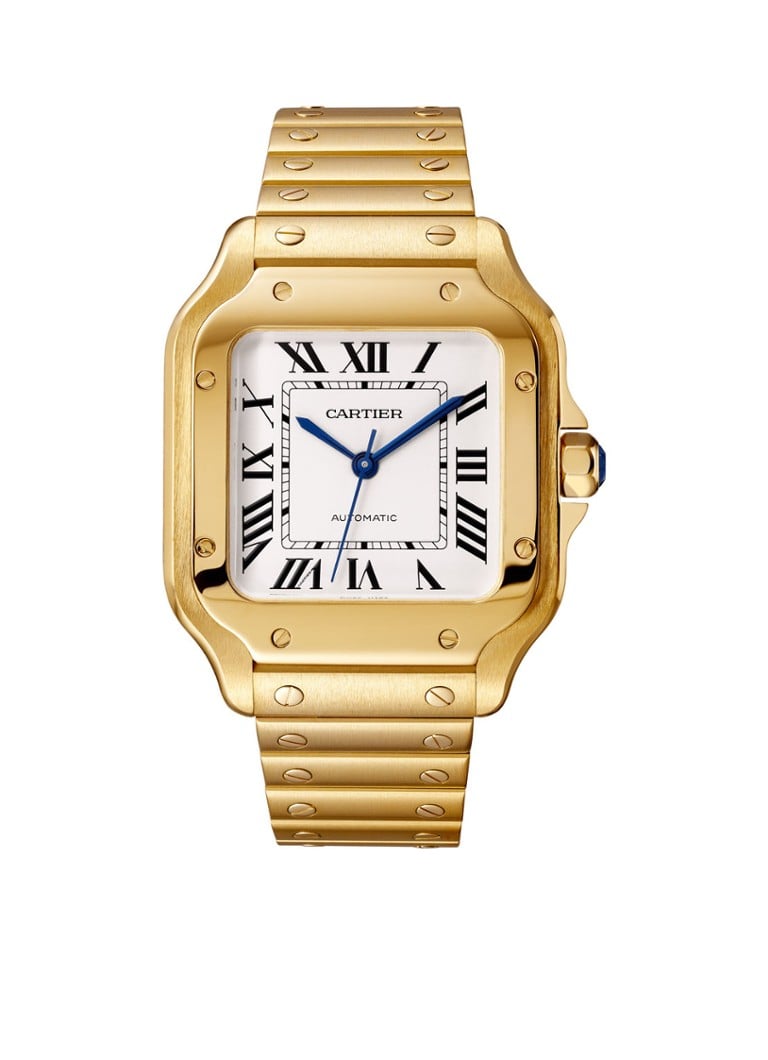 Cartier - Santos de Cartier medium horloge van 18 karaat geelgoud CRWGSA0043 - Geelgoud