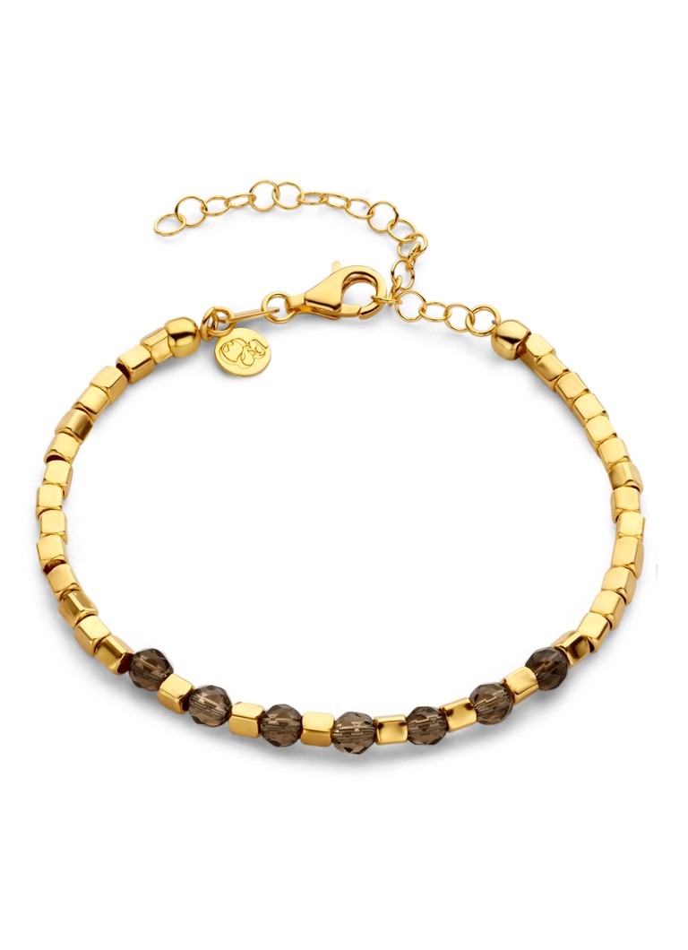 Casa Jewelry - Iseo Rookkwarts armband verguld - Goud