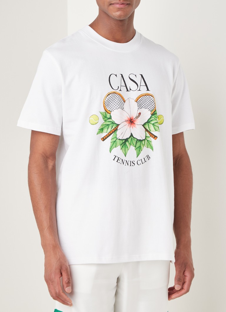 dichters Onzorgvuldigheid schieten Casablanca T-shirt met logoprint • Wit • de Bijenkorf