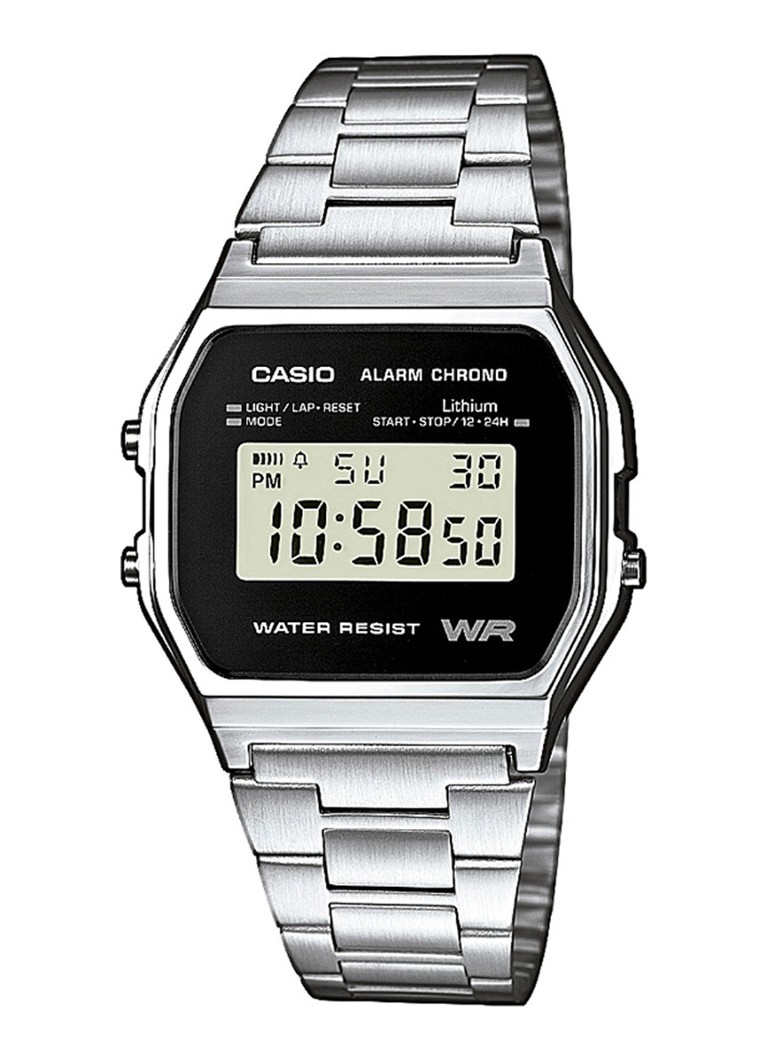 Casio Horloge Retro A158WEA-1EF • Zilver de Bijenkorf