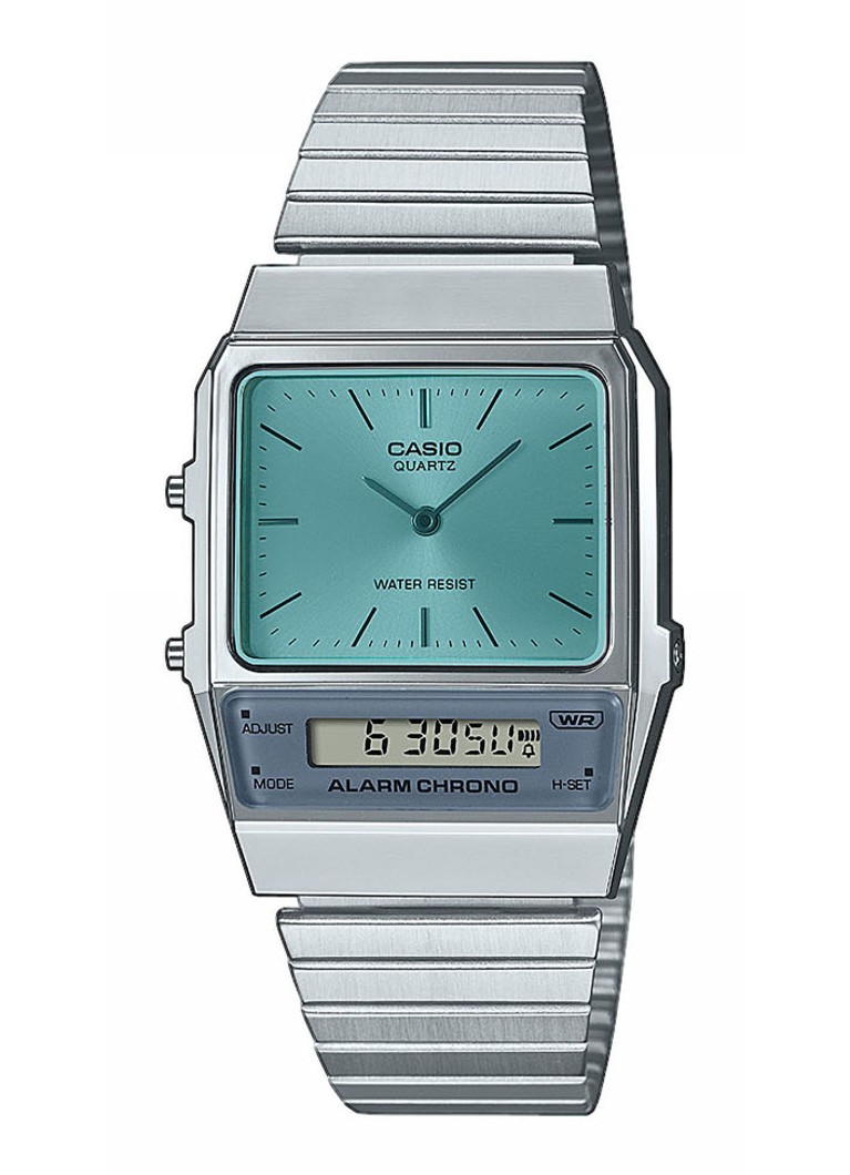 Casio Vintage Edgy horloge AQ800EC2AEF • Zilver • de Bijenkorf