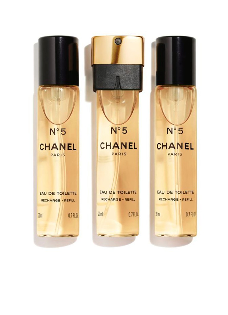 CHANEL EAU DE TOILETTE TASVERSTUIVER NAVULLING SET VAN 3 • de Bijenkorf