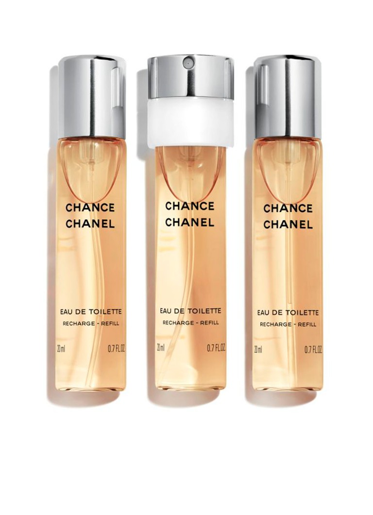 CHANEL - EAU DE TOILETTE TWIST AND SPRAY NAVULLING SET VAN 3 - null