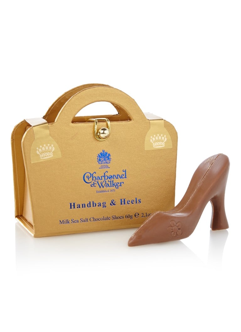 Charbonnel et Walker - Handbag & Heels Milk Sea Salt Chocolate Shoes bonbons 60 gram - null