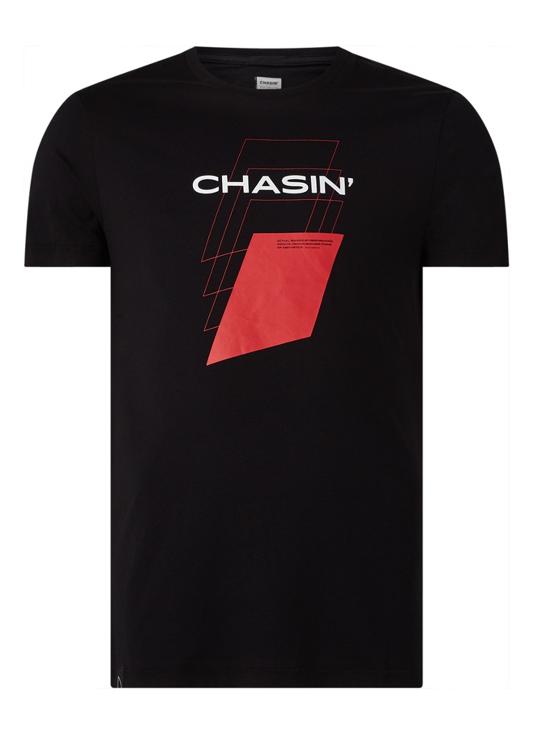 CHASIN' - George T-shirt met logoprint - Zwart