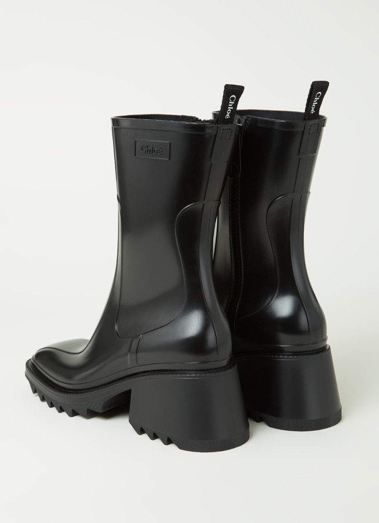 Dames Schoenen voor voor Laarzen voor Regenlaarzen Chloé Betty 50 Regenlaarzen in het Zwart 