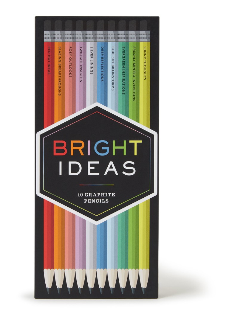 Chronicle Books - Bright Ideas potloden set van 10 - Multicolor