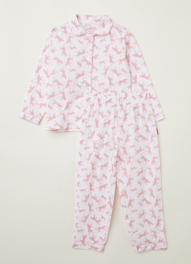 Claesen's - Pyjamaset met print - Lichtroze