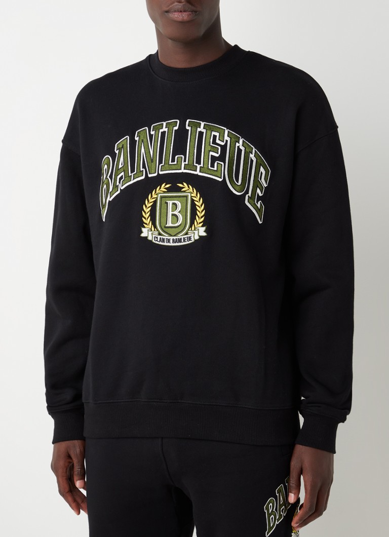 Clan de Banlieue Crest sweater met logoborduring • • de Bijenkorf