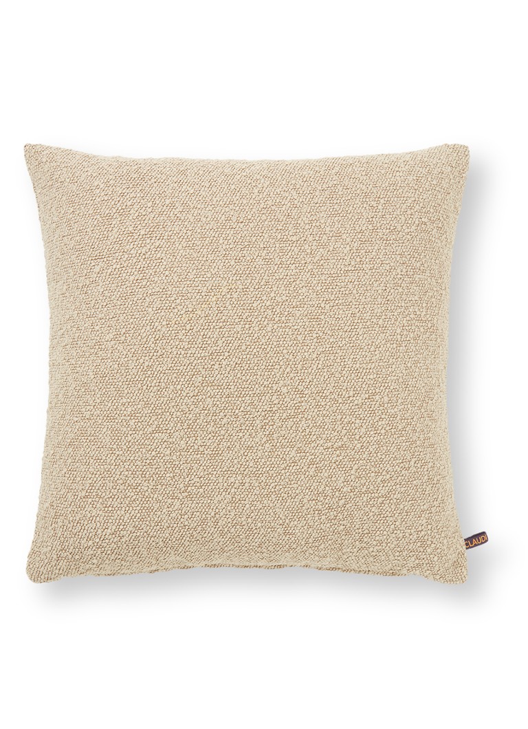 Aziatisch pizza Perforeren Claudi Eco Bibiane sierkussen 45 x 45 cm • Beige • de Bijenkorf