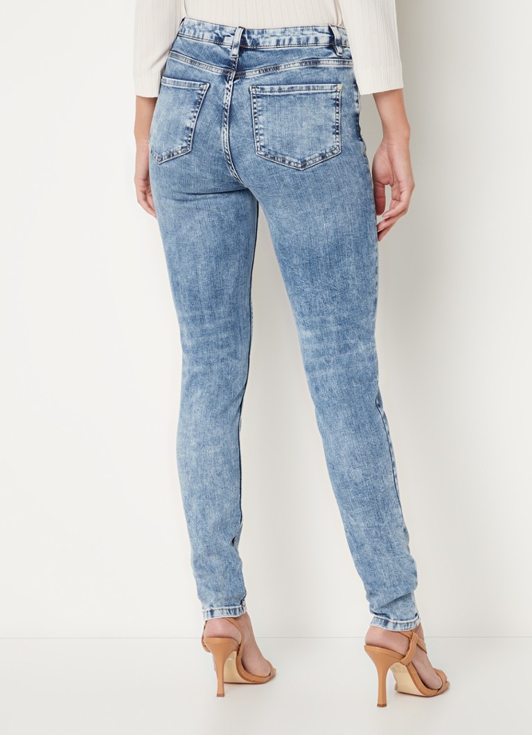 De Bijenkorf Dames Kleding Broeken & Jeans Jeans High Waisted Jeans High waist skinny jeans in biologische katoenblend 