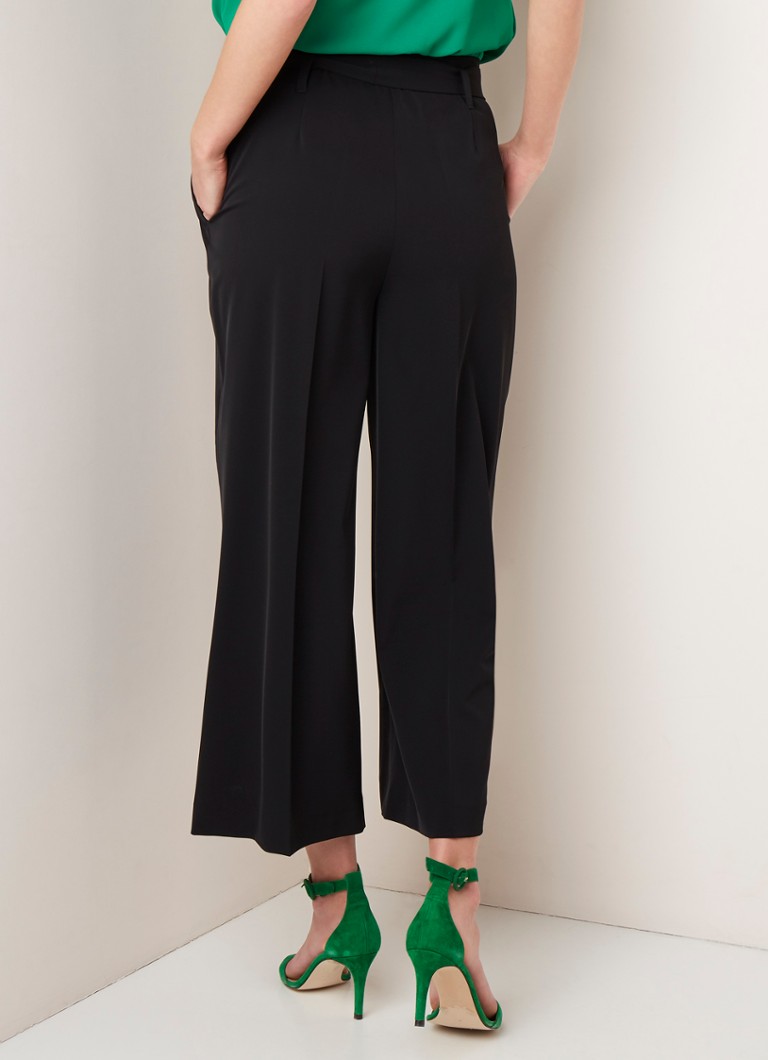 Claudia Sträter Raffaello Rossi pantalon met strikceintuur • Zwart • de  Bijenkorf raffaello rossi bijenkorf