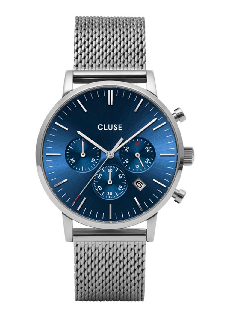 CLUSE - Aravis Chrono horloge CW0101502004 - Zilver