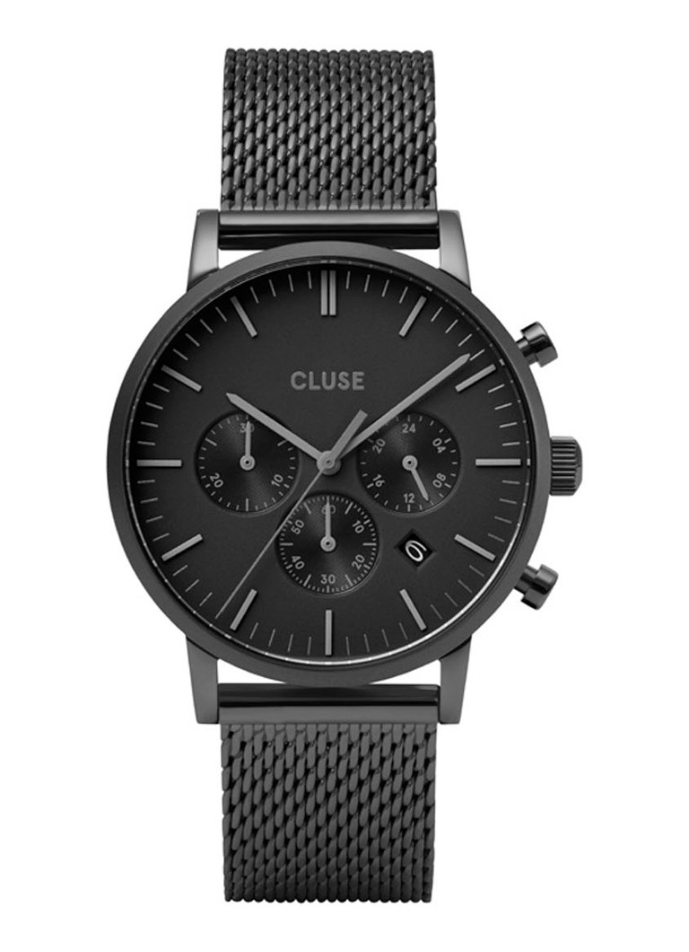CLUSE - Aravis Chrono horloge CW0101502007 - Zwart