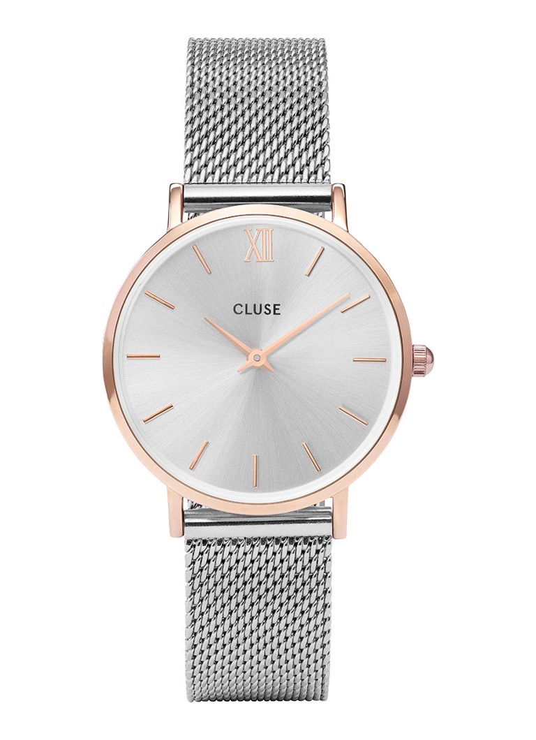 CLUSE - Minuit horloge CW0101203004  - Zilver