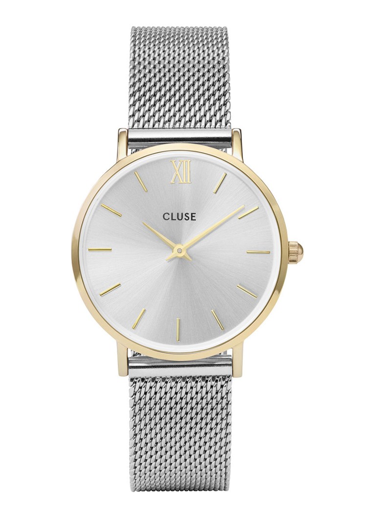 CLUSE - Minuit horloge van roestvrijstaal CW0101203015 - Goud