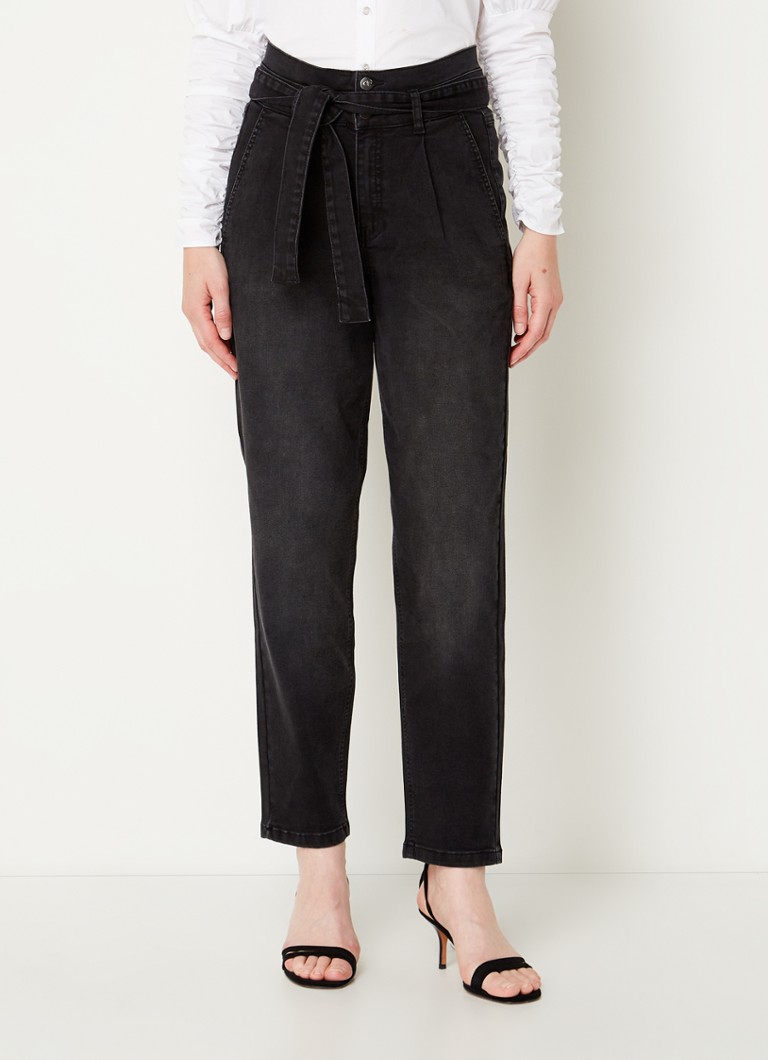 Co'Couture Denzel Dakota high waist loose fit jeans met strikceintuur