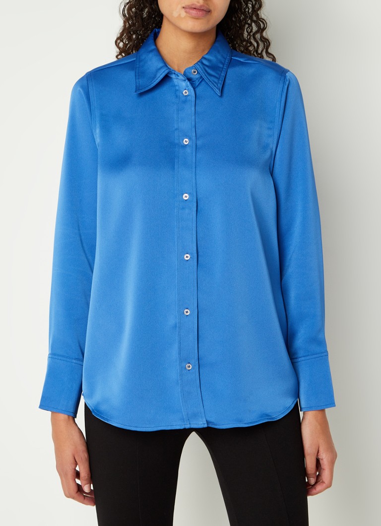 sla Distributie . Co'Couture Eliah blouse van jersey • Blauw • de Bijenkorf