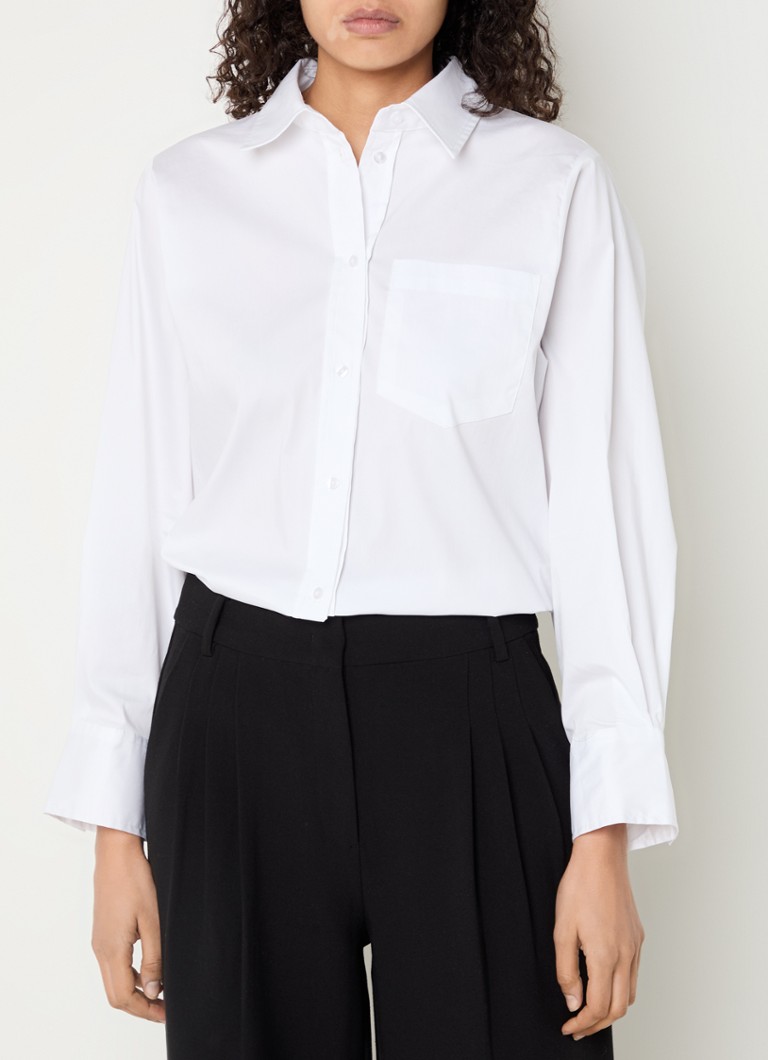 Co'Couture - Sanna blouse met rugdecolleté - Wit