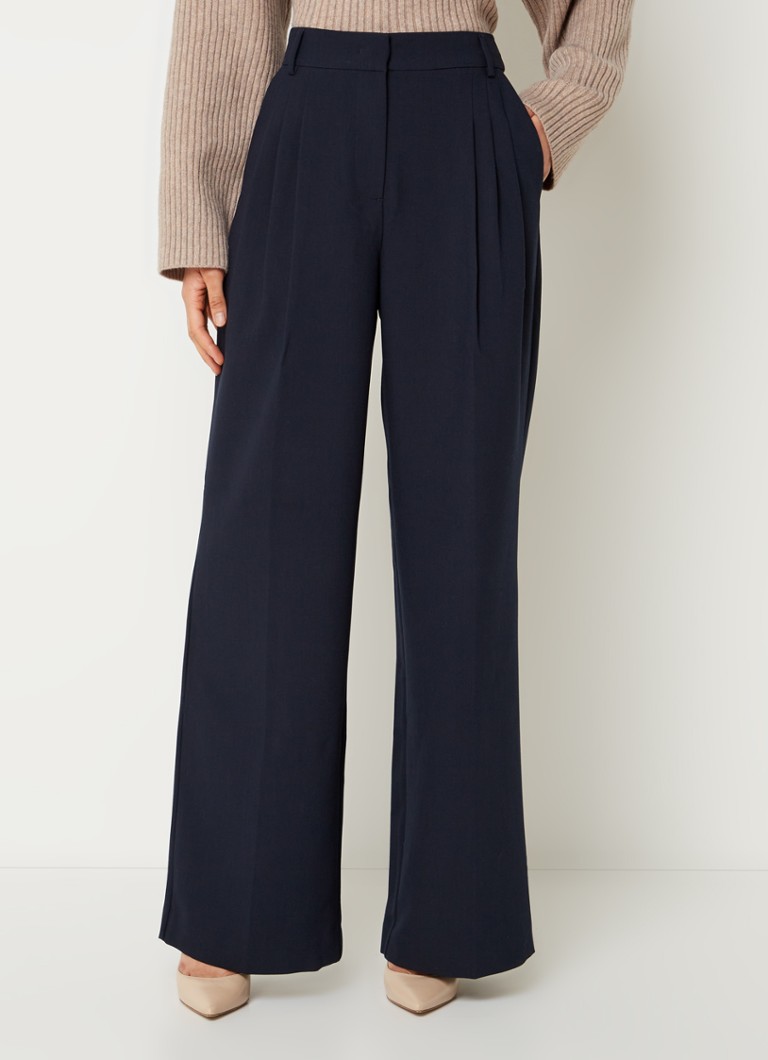 Envii Enmilan high waist loose fit korte broek met steekzakken • Lila • de Bijenkorf