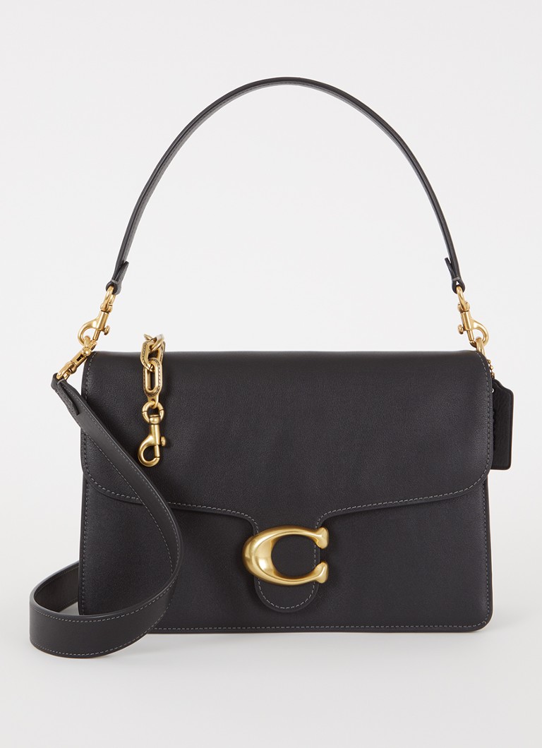 Coach - Chain Tabby 30 schoudertas van leer - Zwart