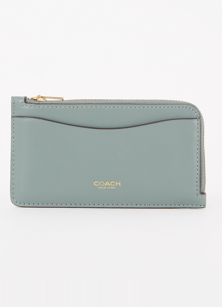 Coach - New York pasjeshouder van kalfsleer - Olijfgroen