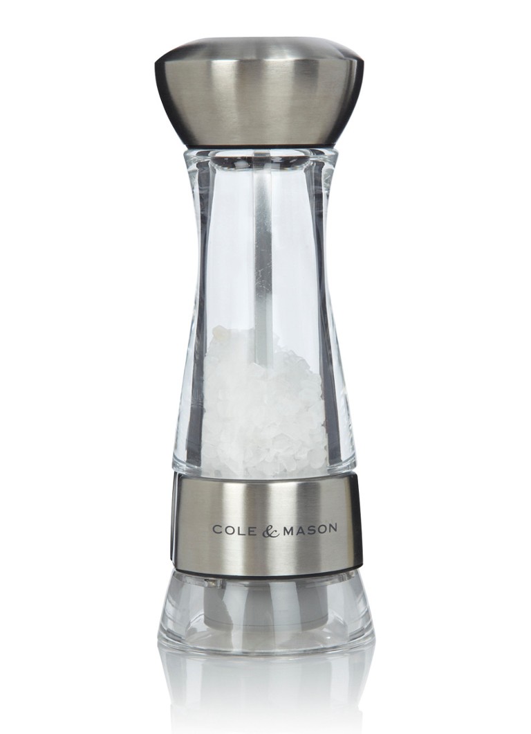 Macina Sale Cole &amp; Mason Windermere - Acciaio Inox E Acrilico, Macinatura Regolabile, 165mm