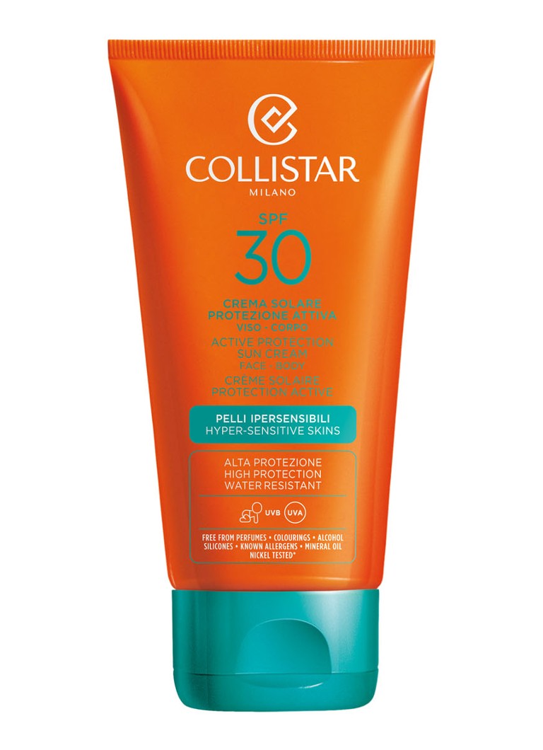mouw Overeenkomstig met Springplank Collistar Active Protection Sun Cream, Face - Body SPF 30 - zonnebrand • de  Bijenkorf