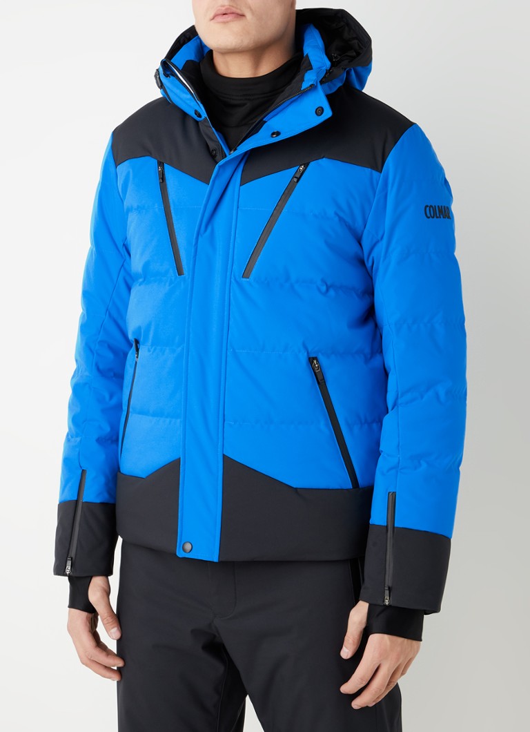 vingerafdruk Erfgenaam het doel Colmar Gewatteerde ski-jas met donsvulling en afneembare capuchon •  Kobaltblauw • de Bijenkorf