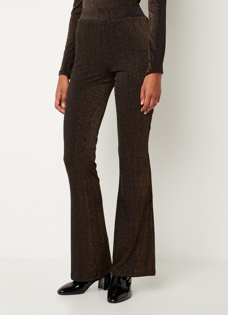 high waist broek met riem