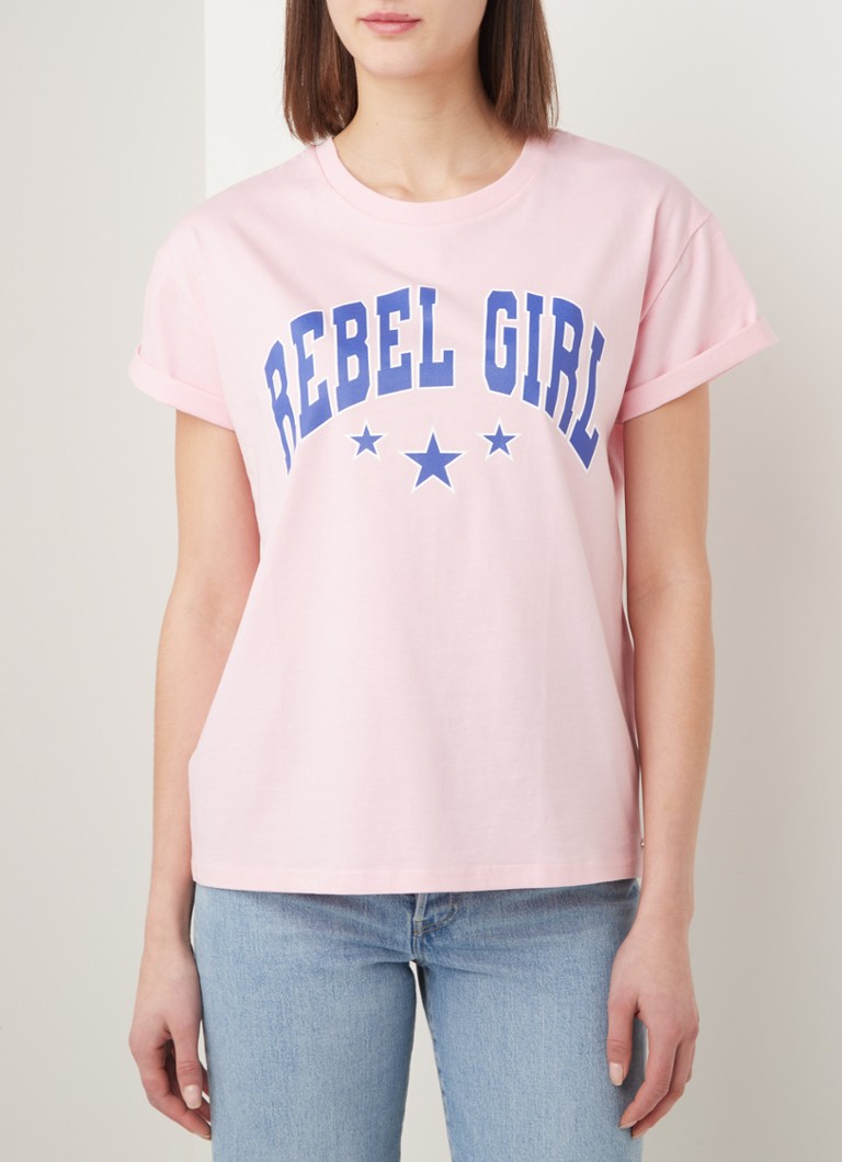 Colourful Rebel Rebel Girl Tshirt met frontprint • Roze • de Bijenkorf