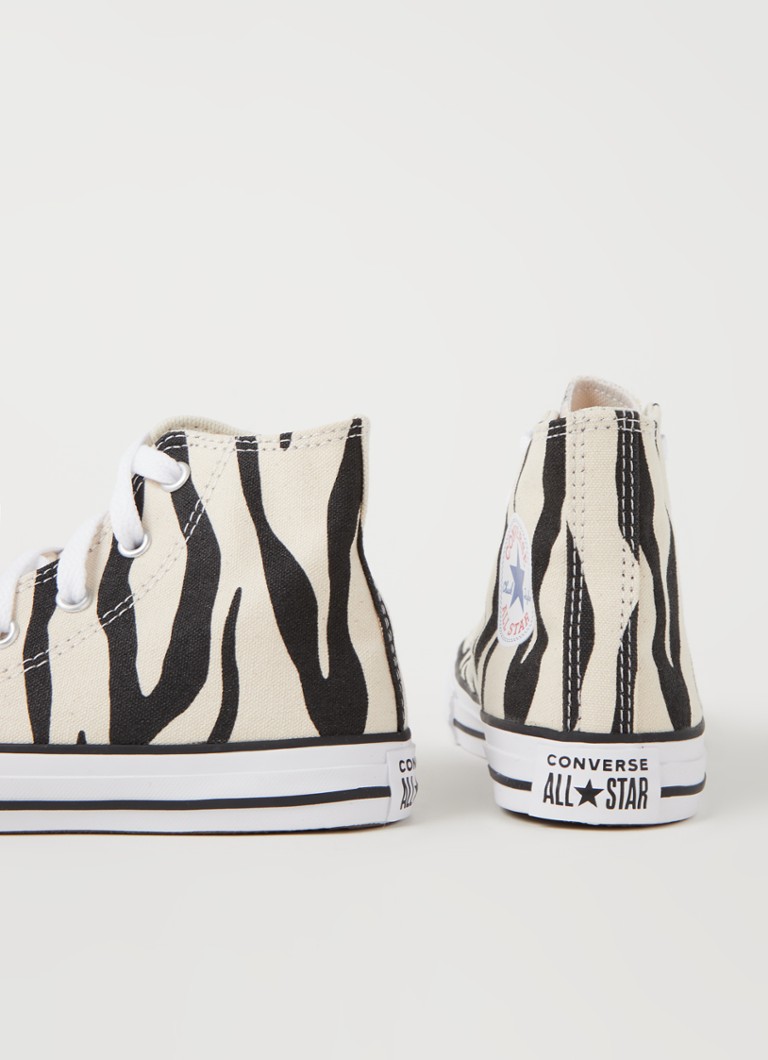 Converse Zebra Chuck Taylor All Star High sneaker • Creme Bijenkorf